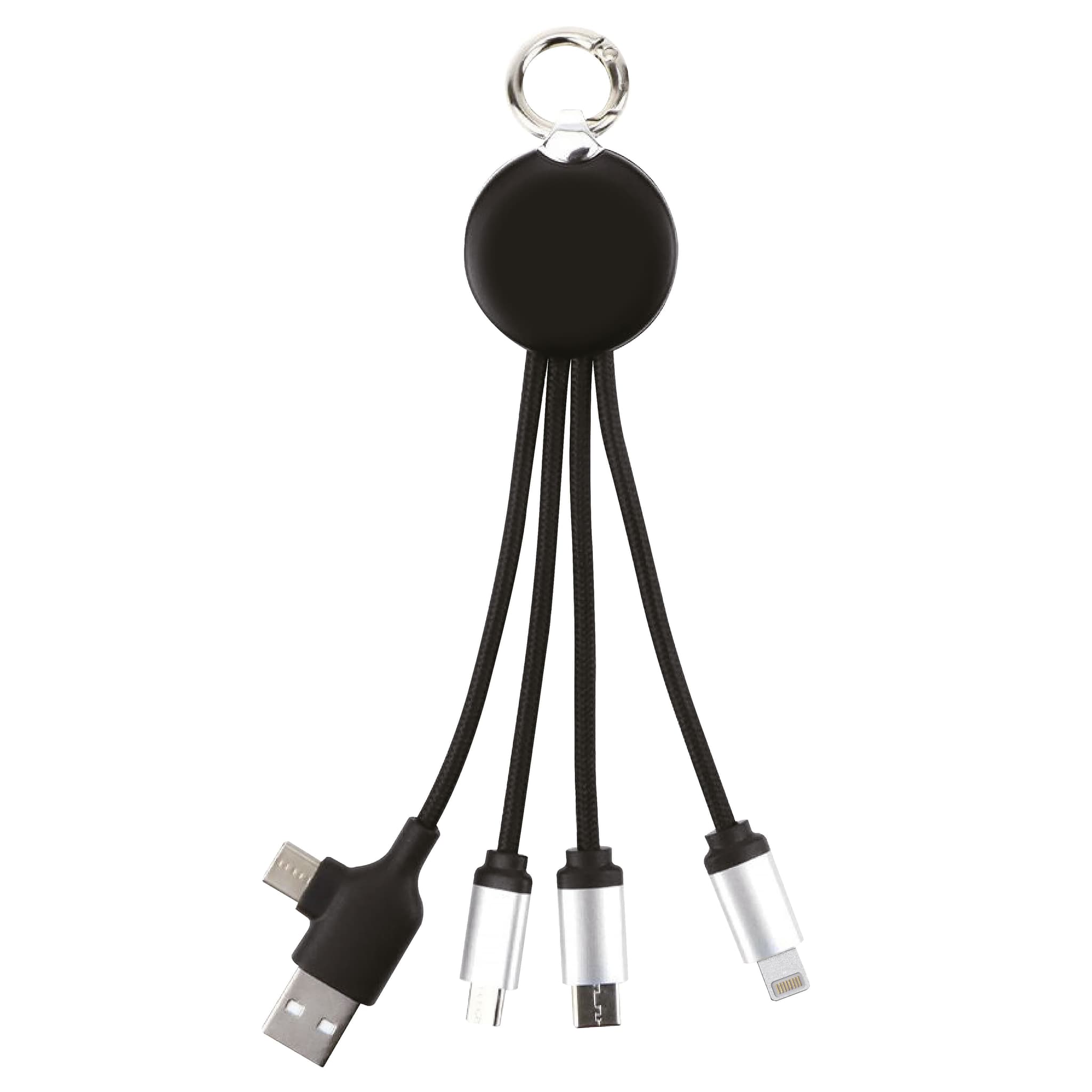 Зарядний кабель 3 в 1 з підсвідкою Orion, ТМ TEG для брендування логотипом