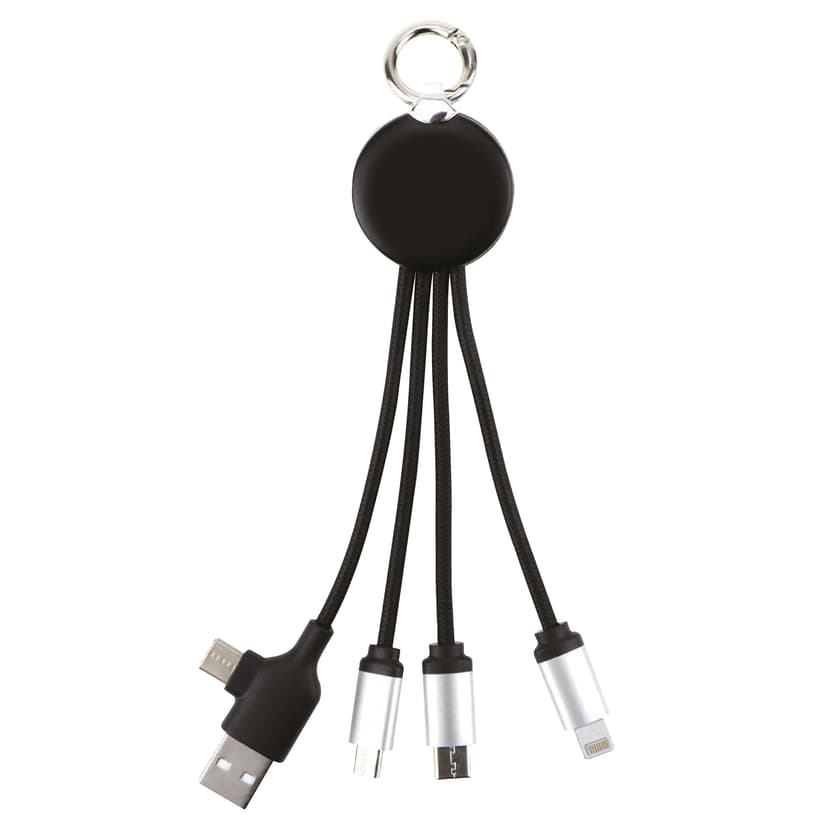 Зарядний кабель 3 в 1 з підсвідкою Orion, ТМ TEG для брендування логотипом