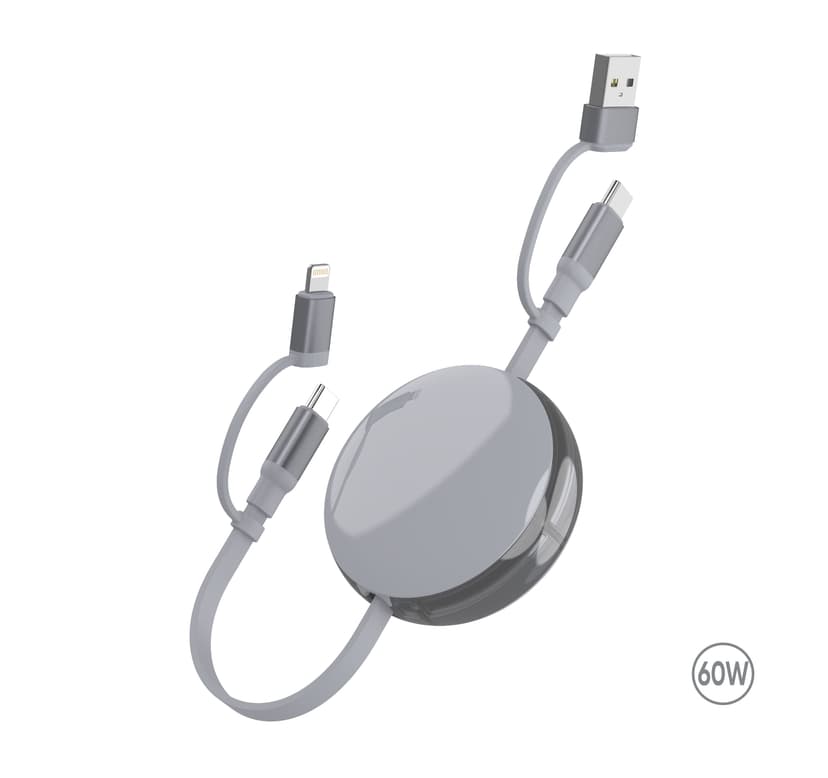 Зарядний кабель 3 в 1 Ving, ТМ TEG для брендування логотипом