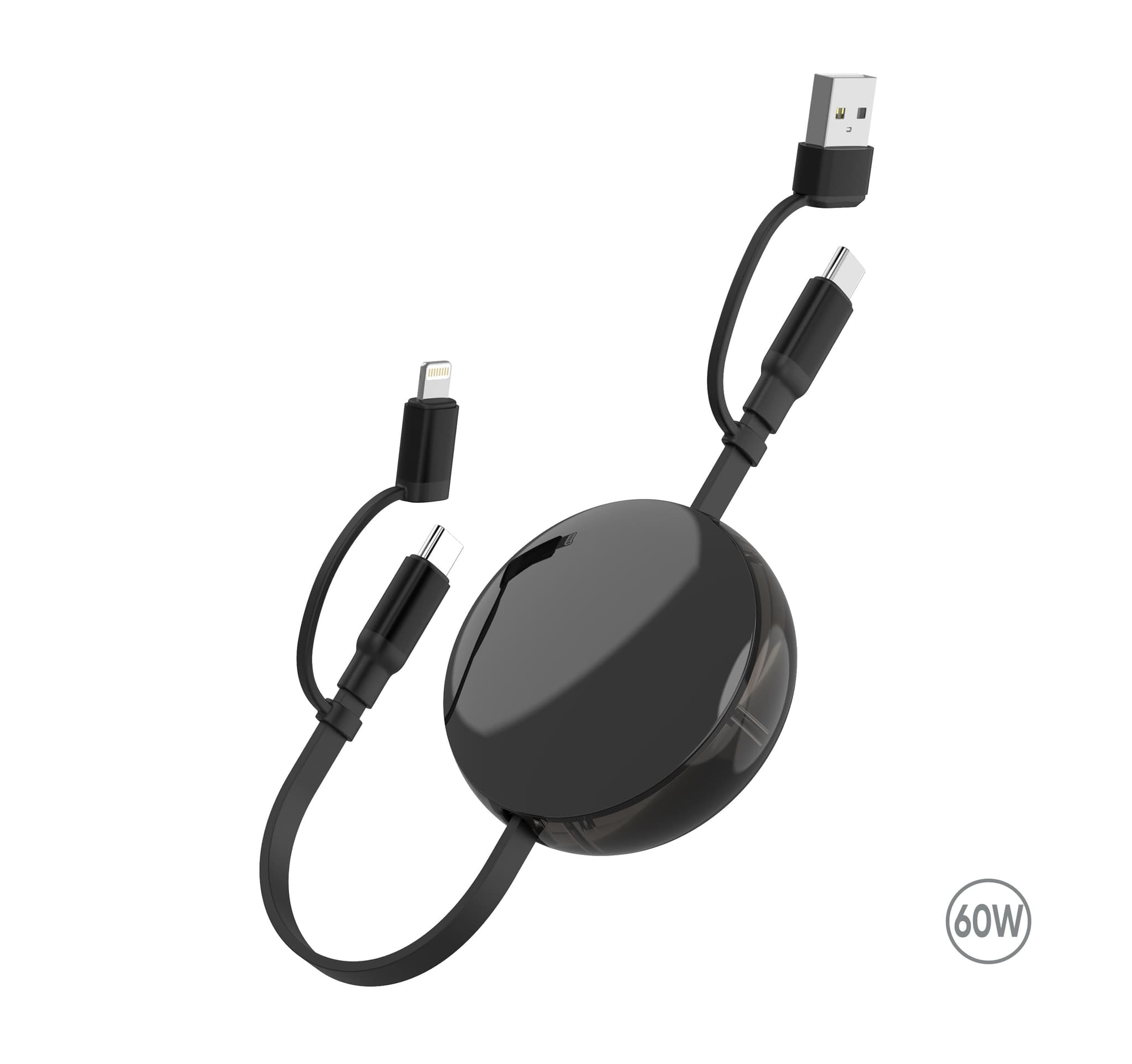 Зарядний кабель 3 в 1 Ving, ТМ TEG для брендування логотипом