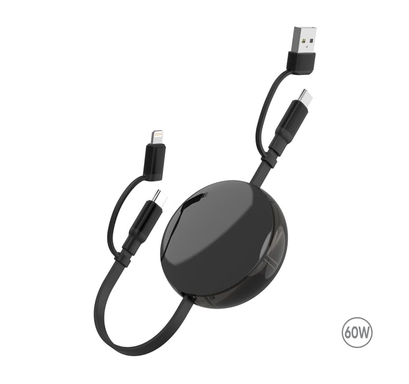 Зарядний кабель 3 в 1 Ving, ТМ TEG для брендування логотипом