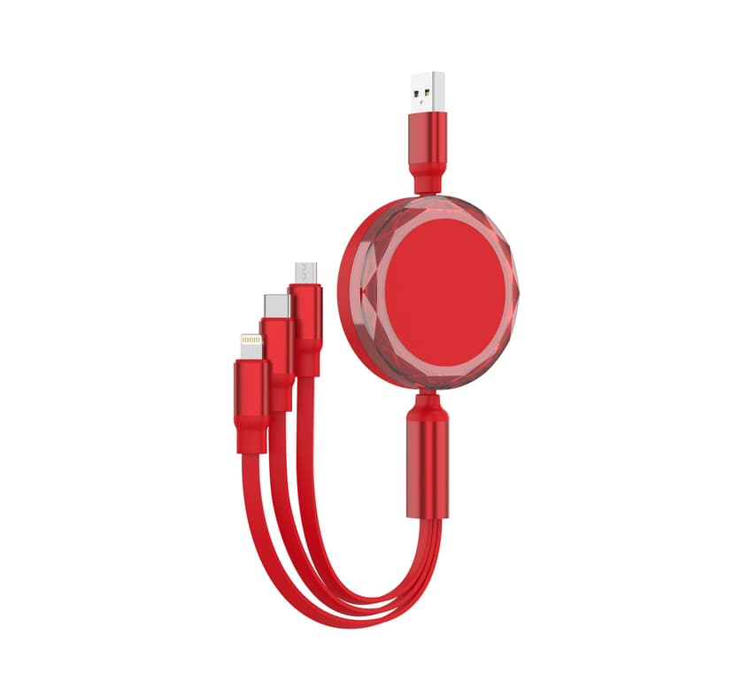 Зарядний кабель 3 в 1 Ruoki, ТМ TEG для брендування логотипом