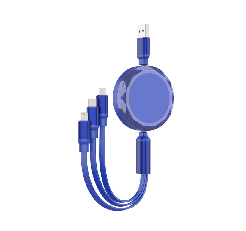 Зарядний кабель 3 в 1 Ruoki, ТМ TEG для брендування логотипом