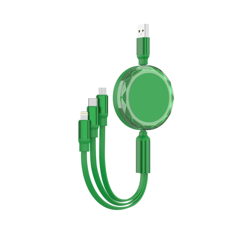 Зарядний кабель 3 в 1 Ruoki, ТМ TEG для брендування логотипом