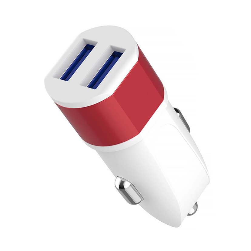 Автомобільний зарядний пристрій Duo, TM TEG для брендування логотипом